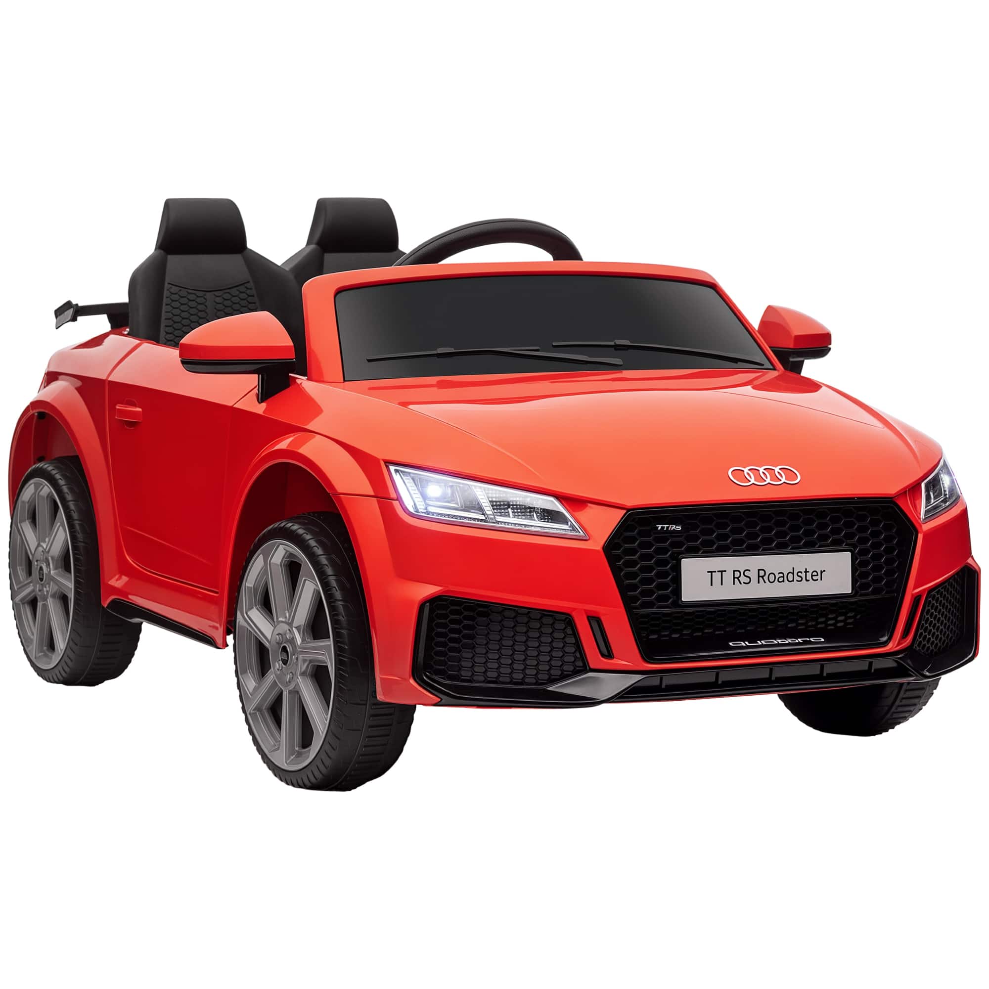 Aosom - 6V Kids Electric Ride On Car, Licensed Audi TT RS with Suspension System and Remote Control, Horn, 5 Songs, Lights