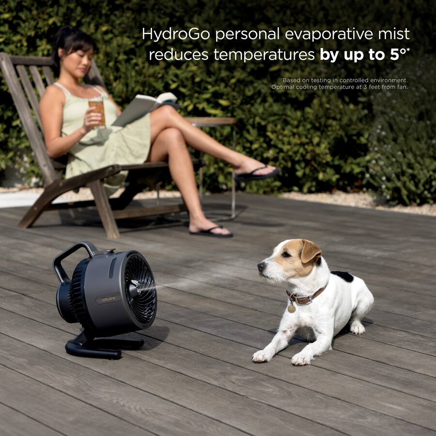 Shark FlexBreeze HydroGo FA052JGY グレー Amazon.com: Shark FlexBreeze HydroGo Fan—Ultra-powerful