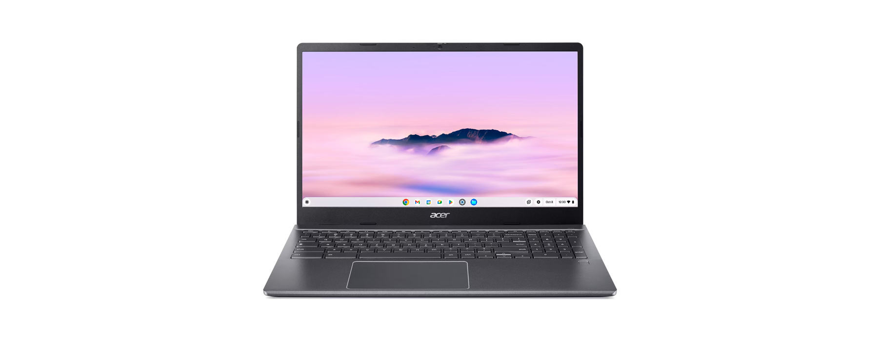 Alt View 1. Acer - Chromebook Plus 515 CBE595-2-36JT 15.6 Inch Intel Pentium 8GB RAM 128GB SSD Touchscreen Chrome OS Laptop - Iron (Steel Grey).