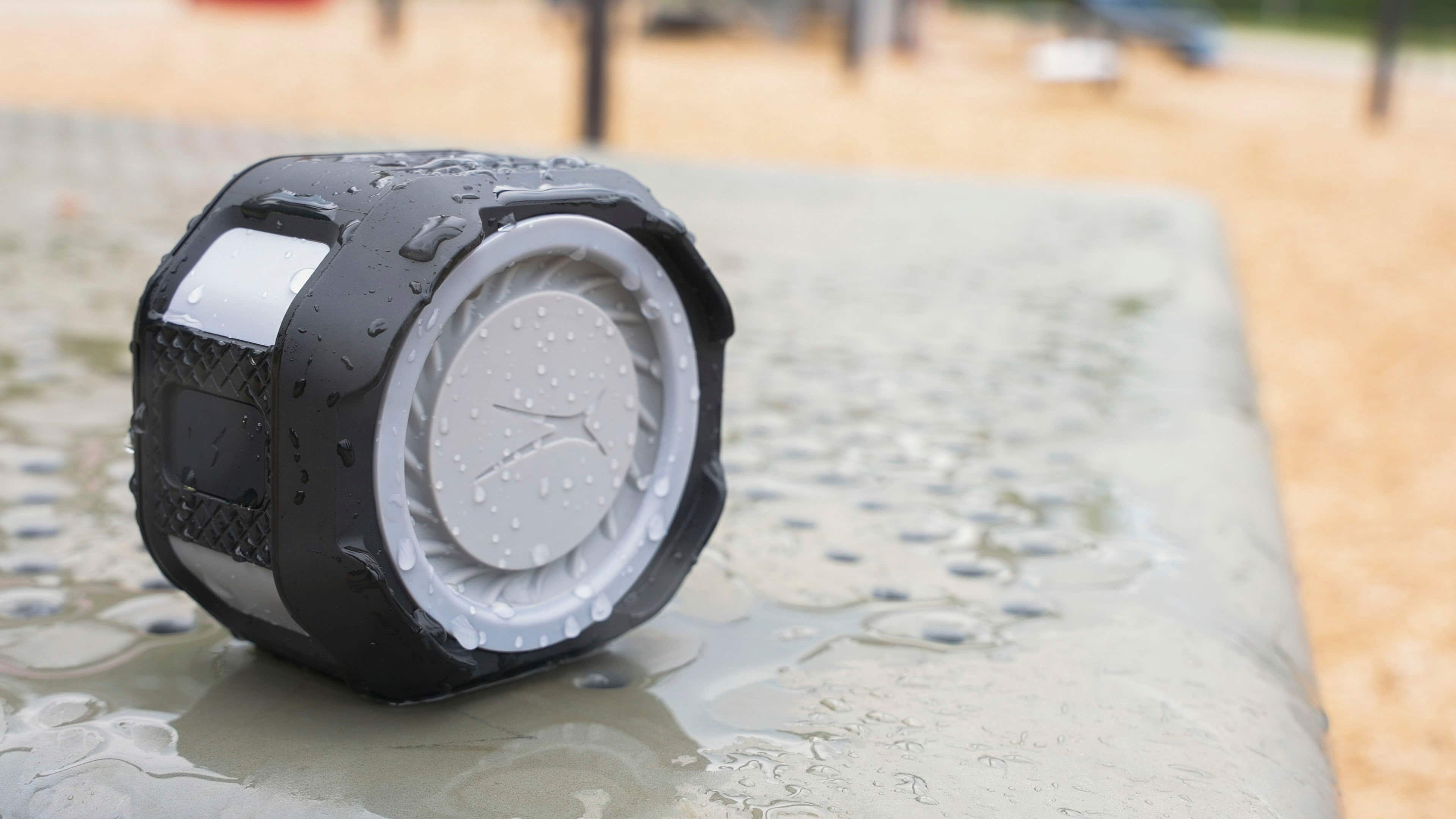 Alt View 18. Altec Lansing - Bluetooth HydraTrek 2.0 EverythingProof Portable Speaker - Black/Gray.