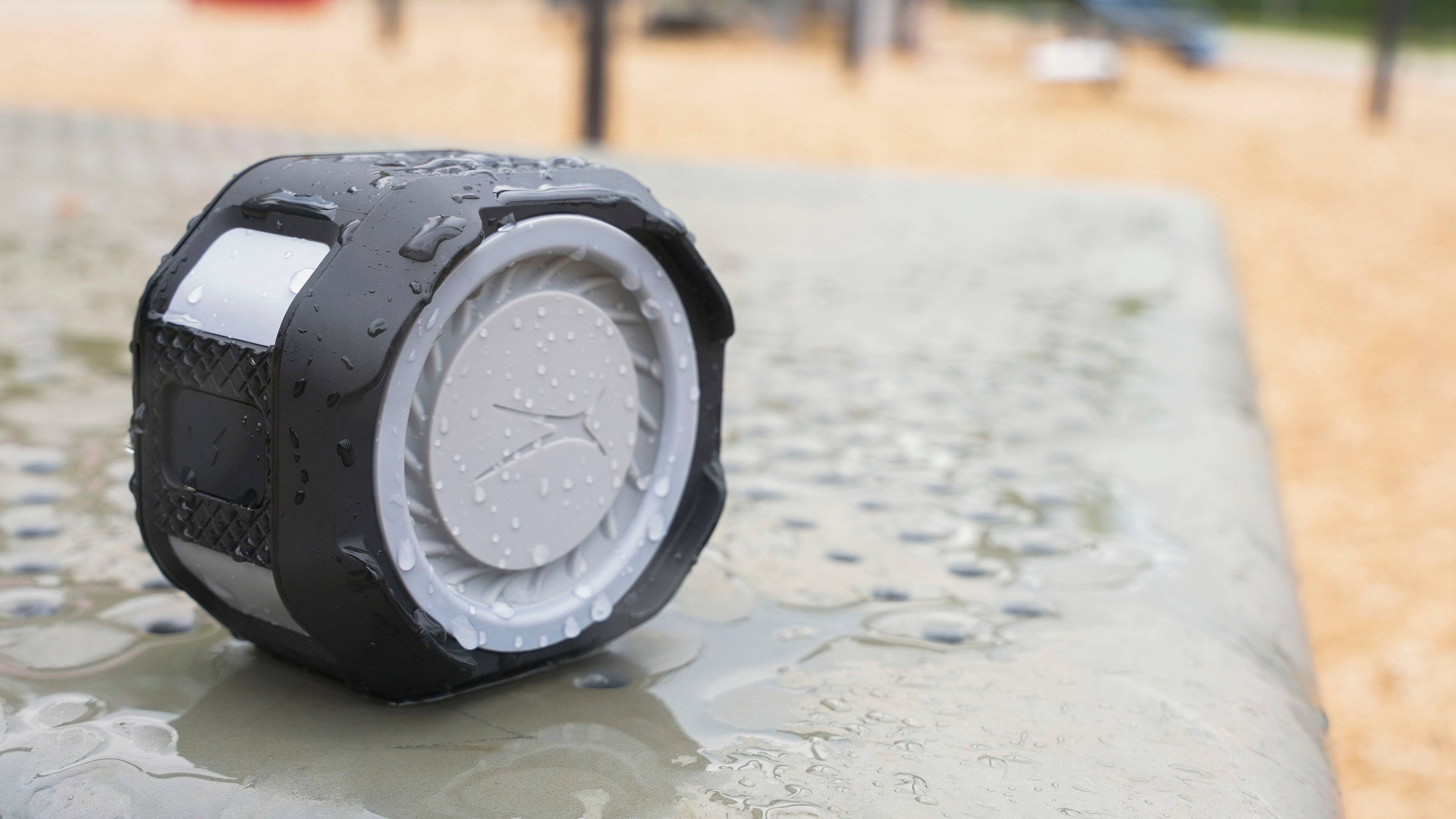 Alt View 18. Altec Lansing - Bluetooth HydraTrek 2.0 EverythingProof Portable Speaker - Black/Gray.