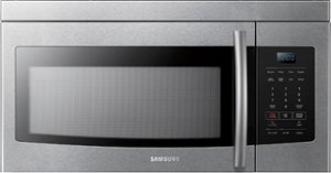 Samsung - 1.6 Cu. Ft. Over-the-Range Microwave - Stainless steel - Front_Zoom