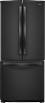 Front Zoom. Whirlpool - 19.6 Cu. Ft. French Door Refrigerator - Black.