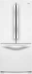 Front Zoom. Whirlpool - 19.6 Cu. Ft. French Door Refrigerator - White.