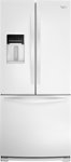 Front Zoom. Whirlpool - 19.6 Cu. Ft. French Door Refrigerator with Thru-the-Door Water - White.