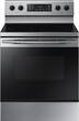 Samsung - 5.9 Cu. Ft. Freestanding Electric Range - Stainless steel - Larger Front