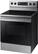 Left. Samsung - 5.9 Cu. Ft. Freestanding Electric Range - Stainless steel.