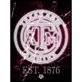 Fan Creations - Texas A&M Aggies 12'' x 16'' Framed Circle Logo Print - Black