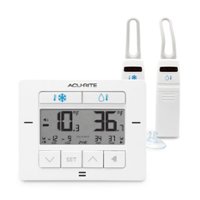 AcuRite - Digital Fridge and Freezer Thermometer with Wireless Sensors - White - Front_Zoom