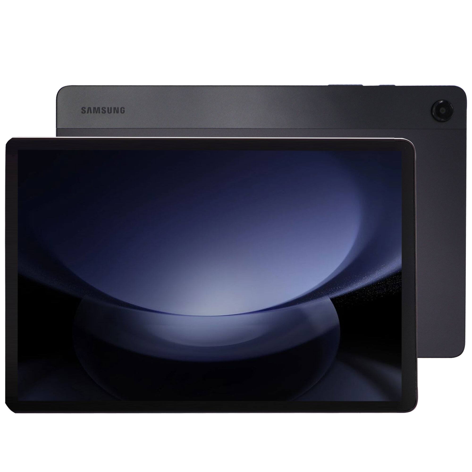 Angle. Samsung - Samsung Galaxy Tab A9+ Plus 11" 64GB Wi-Fi Android Tablet, Graphite + Headphones - Graphite.