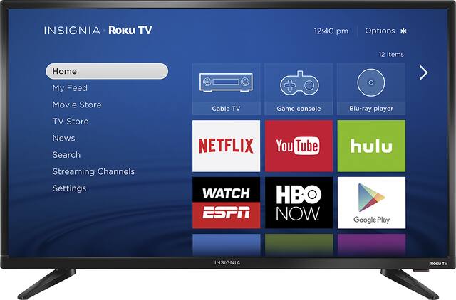 Front. 32" Class - LED - 720p - Smart - Roku TV.