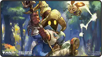 mtg final fantasy vivi playmat Ornitier | Playmat | Magical Fantasy Wizard with Zones Option | 24x14 | 32x16 Sizes - 24"x14" Made with a soft fabric material to reduce damage to cards during play Playmat Vivi - MTG Magic