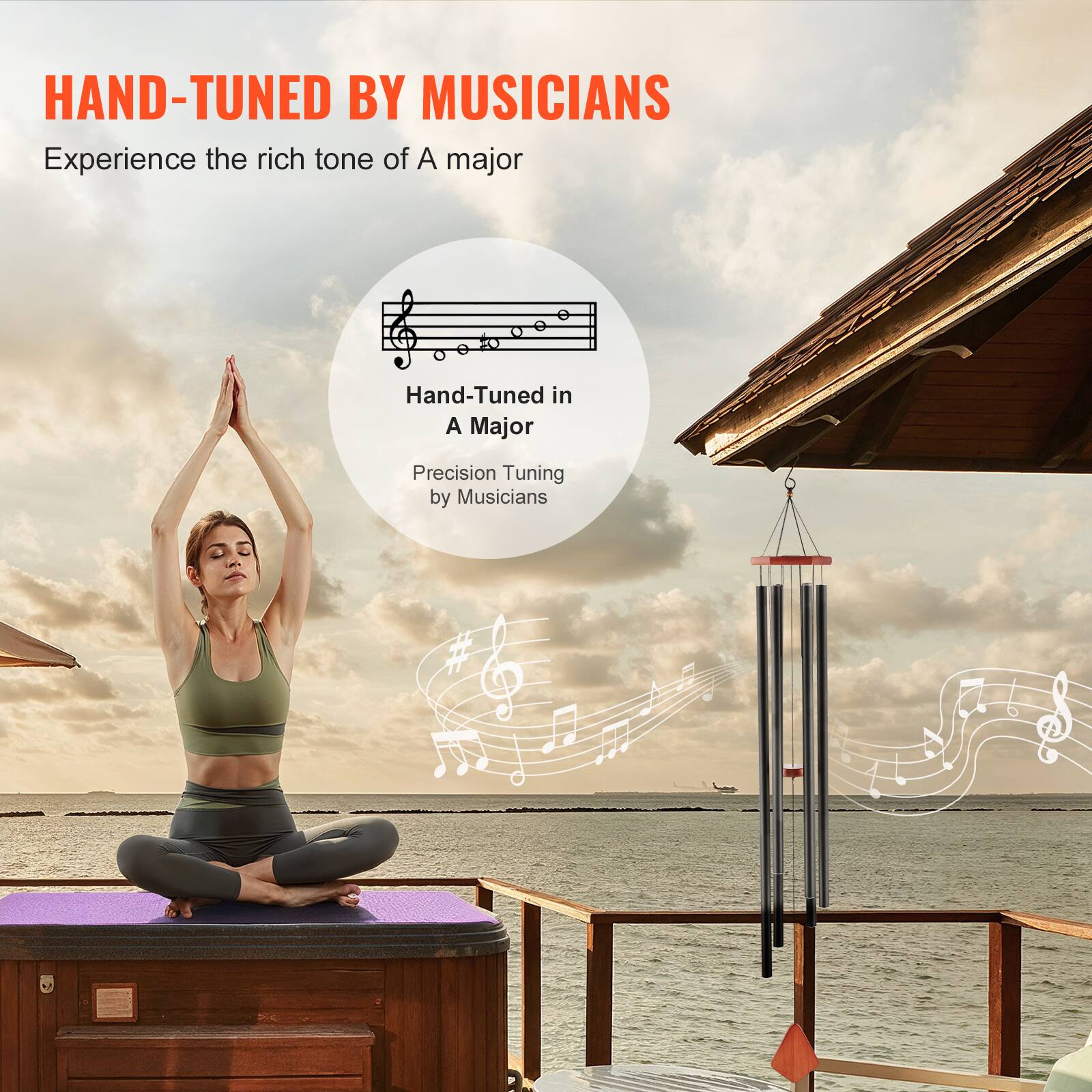 HAND-TUNED BY MUSICIANS  
Experience the rich tone of A major  

Hand-Tuned in A Major  
Precision Tuning by Musicians