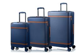 Champs - Vintage III 3-Piece Hardside Luggage Set - Navy