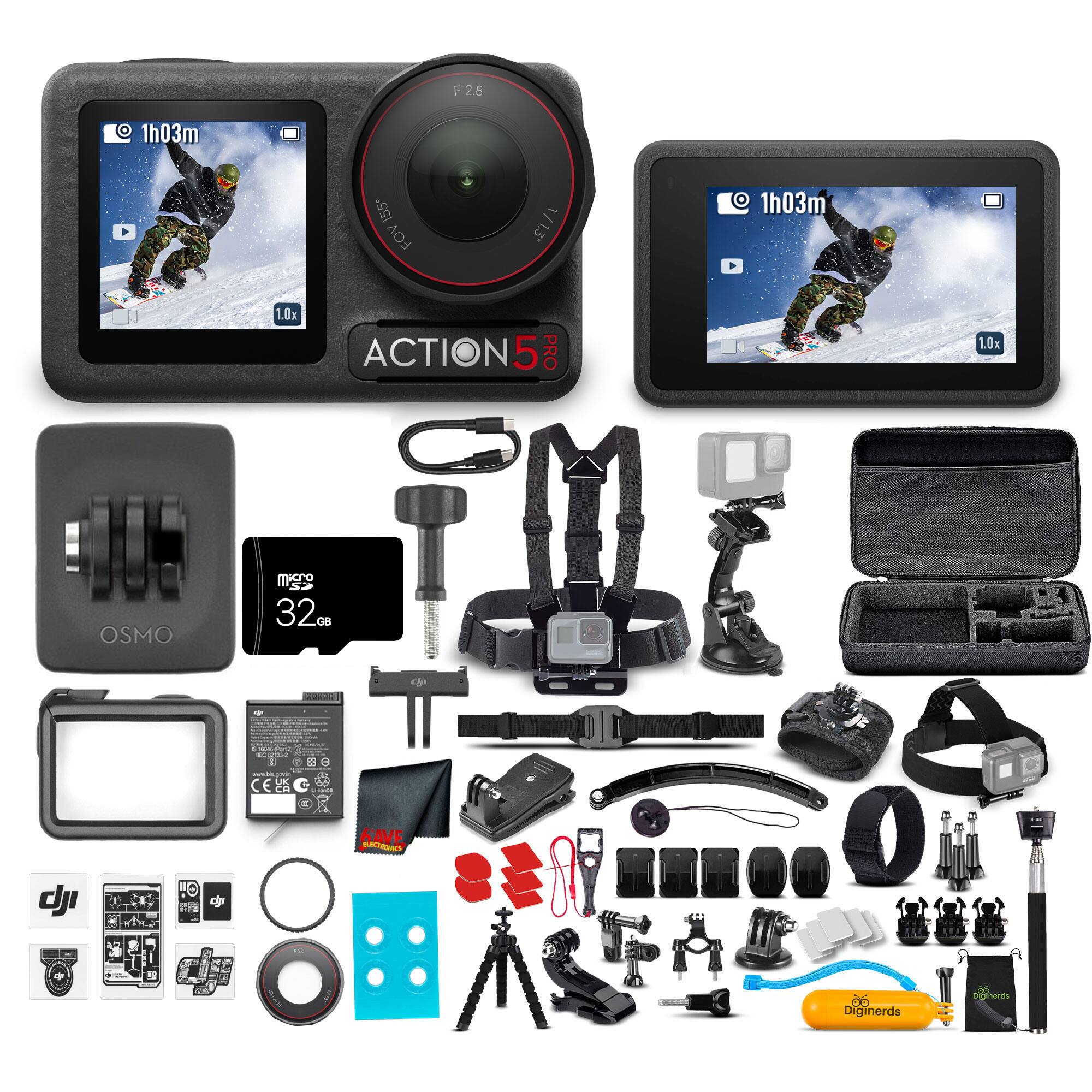 F 2.8 1h03m 155 FOV 1/1.3 1h03m 1.0x ACTION 5 PRO 1.0x OSMO mggo 32 GB - 1 G9 a UE CES E KAVE AmbR dJ CA D0 Diginerds aginerte