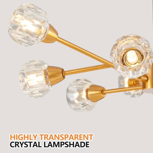 HIGHLY TRANSPARENT CRYSTAL LAMP SHADE