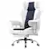 Front. GTPlayer - 400lbs Heavy Duty Gaming Chair Fabric Comfortable Ergonomic Computer Chair with Soft Armrests,Light Blue & White - Light Blue & White.