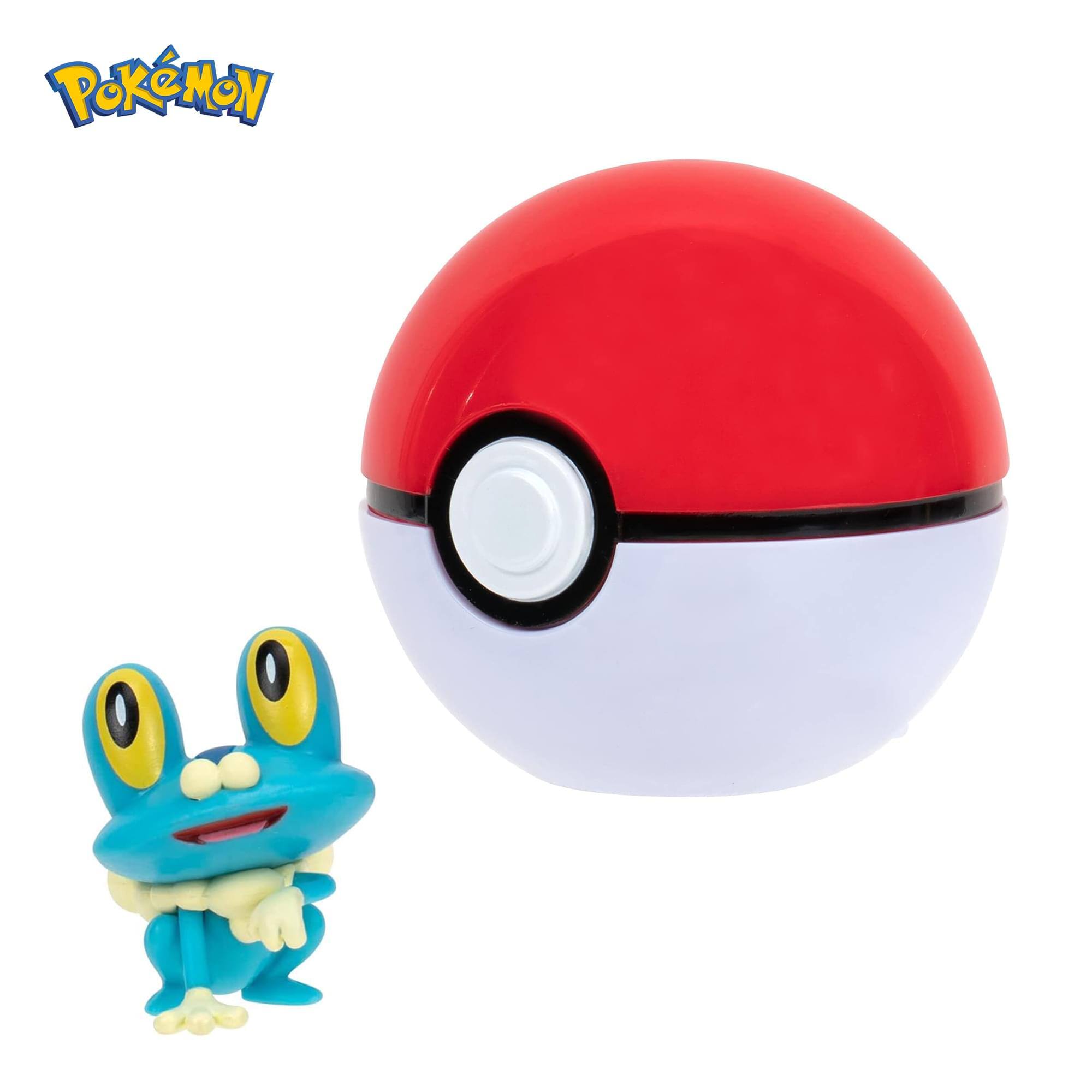 Alt View 10. Jazwares - Pokemon Clip 'N' Go | Froakie + Poke Ball - Multi-Colored.