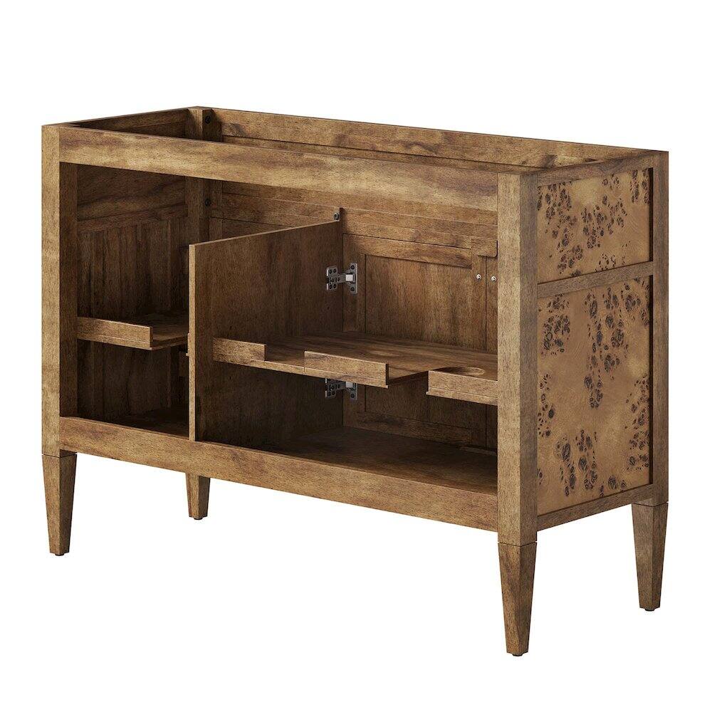 Alt View 2. Modway - Elysian 48" Wood Bathroom Vanity Cabinet (Sink Basin Not Included) - Brown.