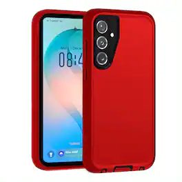 Entronix - Case Compatible with Galaxy S26 - Triple-Layer Heavy Duty Protection - Red