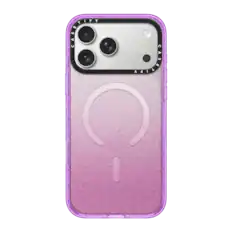 Front. CASETiFY - Impact Case MagSafe Compatible for Apple iPhone 18 Pro Max and 17 Pro Max Devices - Glitter Purple.