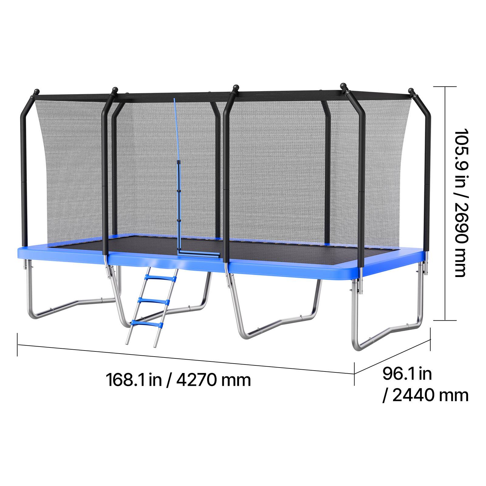 105.9 in / 2690 mm  
168.1 in / 4270 mm  
96.1 in / 2440 mm