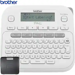 Brother - PTD220 Home/Office Everyday Label Maker + CCD220 Carrying Storage Case Bundle