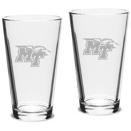 Jardine - MTSU Blue Raiders 16oz. 2-Piece Classic Pub Glass Set - Multicolor