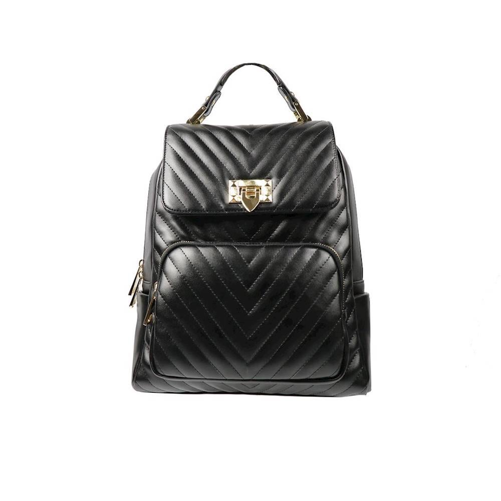 Front. Sandy Lisa - Capri Laptop Backpack - Black.
