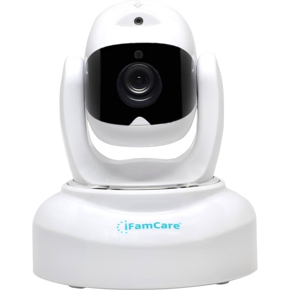 Front Zoom. iFamCare - Helmet Pan and Tilt Indoor 1080p Wi-Fi Wire-Free Security Camera - White.