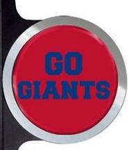 Alt View 2. PRORUN - New York Football - Go Giants - Plastic License Plate Frame with Team Badges - Multi.