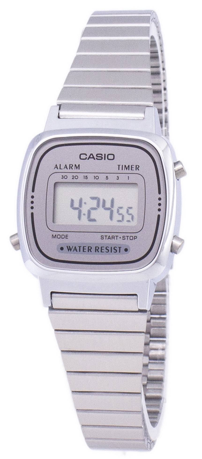 Casio Digital Alarm Timer Auto Calendar Stopwatch LA670WA 7DF WR Ladies ...