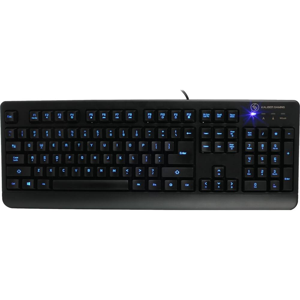 IOGEAR - Kaliber Gaming IKON Gaming Keyboard - Black - Larger Front