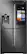 Front Zoom. Samsung - Family Hub 22.08 Cu. Ft. Counter-Depth 4-Door Flex Smart French Door Refrigerator - Black Stainless Steel.