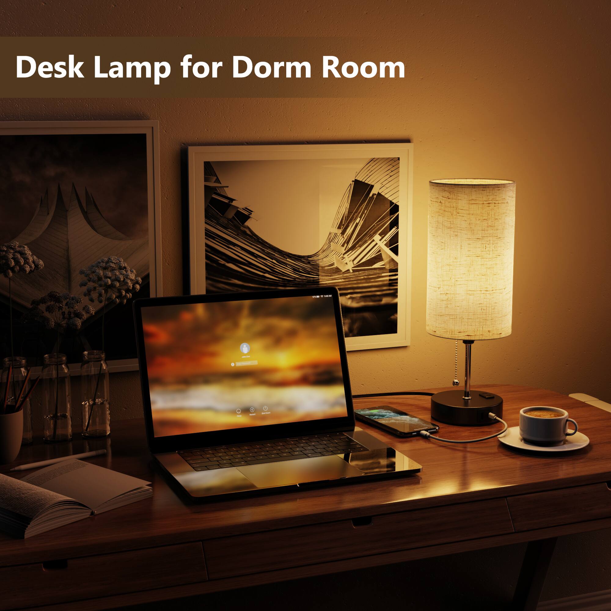 Desk Lamp for Dorm Room