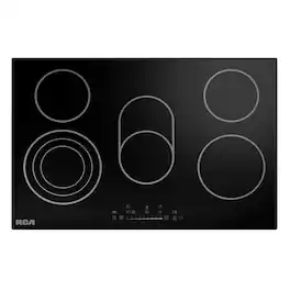 RCA - R-CTES305 30 in. Sterling Collection Drop-In Electric Ceramic Glass Cooktop, 5 Burners, Triple Zone Element - Black