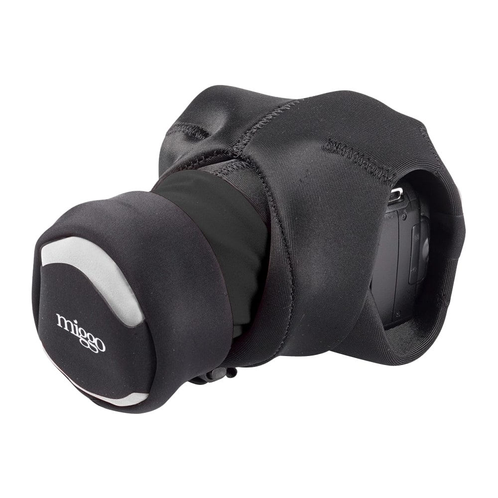 Left. miggo - Grip&Wrap DSLR Camera Case - Black.