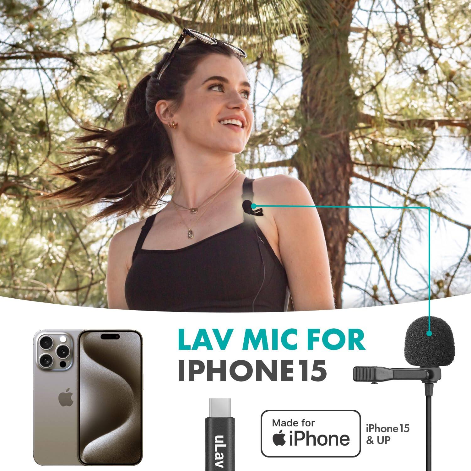 LAV MIC FOR IPHONE 15

Made for iPhone 15 & UP

uLav