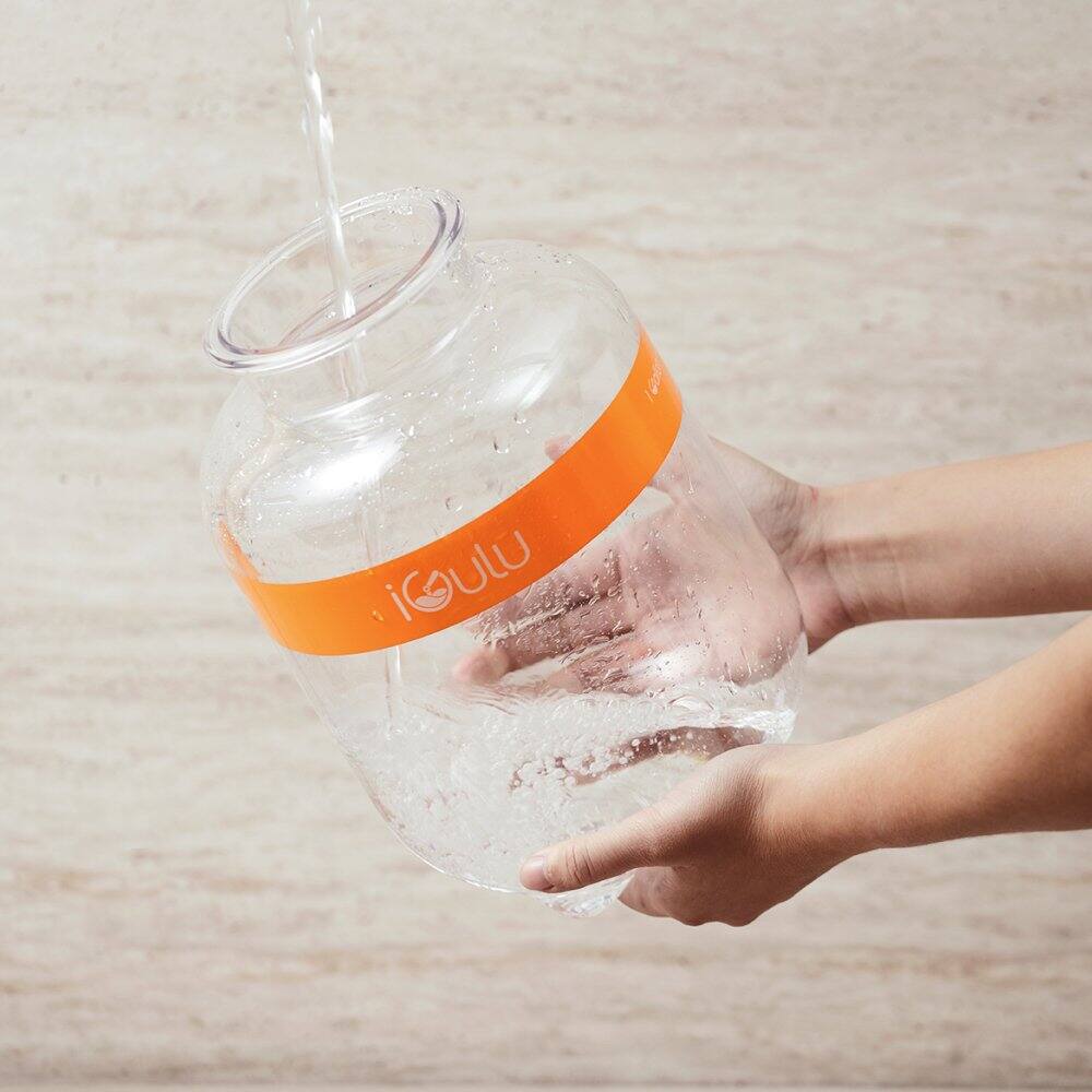 Alt View 2. iGulu - iGulu 1-Gallon (116 oz.) Tritan Fermentation Keg - Clear.