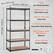 TAVO Item Model Number
400 lbs / 181.4 kg Each Shelf Load
2000 lbs / 907.2 kg Total Load
1.5"/38 mm (5 Shelves) Adjustable Shelf Spacing
SPCC Carbon Steel MDF Boards Material
43 lbs / 19.5 kg Product Weight
18 in / 457.2 mm
35.43 in / 900 mm
71.38 in / 1813 mm