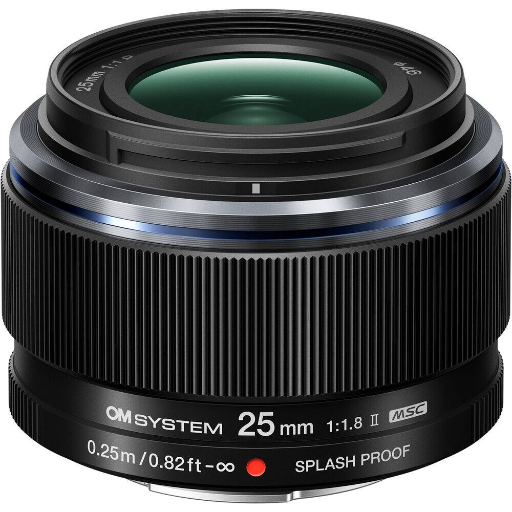 OM SYSTEM 25mm 1:1.8 II MSC  
0.25m/0.82ft - ∞  
SPLASH PROOF