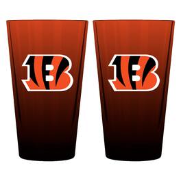 The Memory Company - Cincinnati Bengals Two-Pack 16oz. Ombre Pint Glass Set - Multicolor