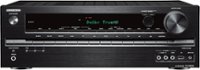 Front Zoom. Onkyo - 575W 5.2-Ch. Network-Ready 4K Ultra HD and 3D Pass-Through A/V Home Theater Receiver - Black.