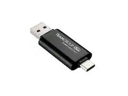 Team Group - TEAM X1 MAX 256GB USB 3.2 Gen2 SSD, Type-C & Type-A, 1000MB/s (TX1MAX3256GB01) - Black