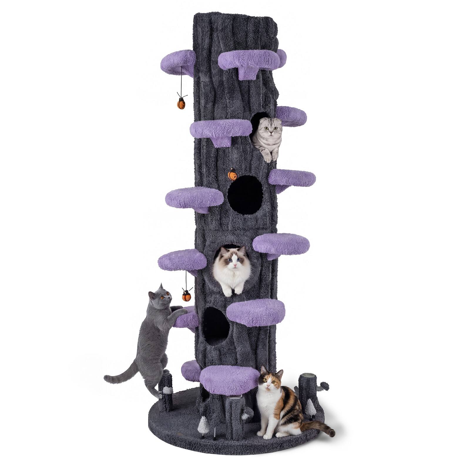 Gymax - 90.5'' Multifunctional Cat Tree w/Private Condos Sisal Covered Scratching Panel price history on PriceWatchPro