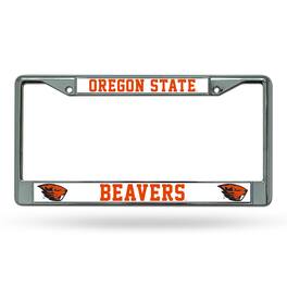 Rico Industries - Oregon State Beavers NCAA Chrome Metal License Plate Frame - Multi