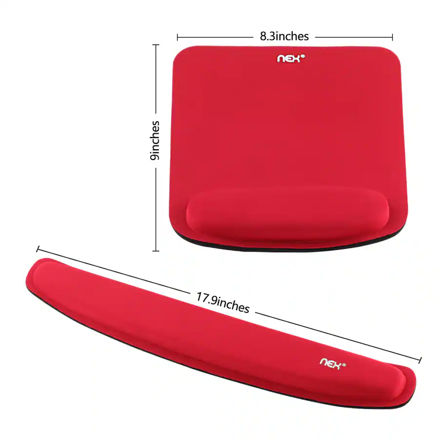 Oumilen Ergonomic Wrist Rest Set Mouse Pad with Memory Foam Support and ...