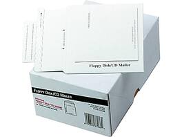 Quality Park - 5" x 5.13" Peel & Seal Flat Mailer, CD/DVD, 25/Box - White