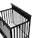 Angle. Storkcraft - Petal 4-in-1 Convertible Mini Crib - Black.