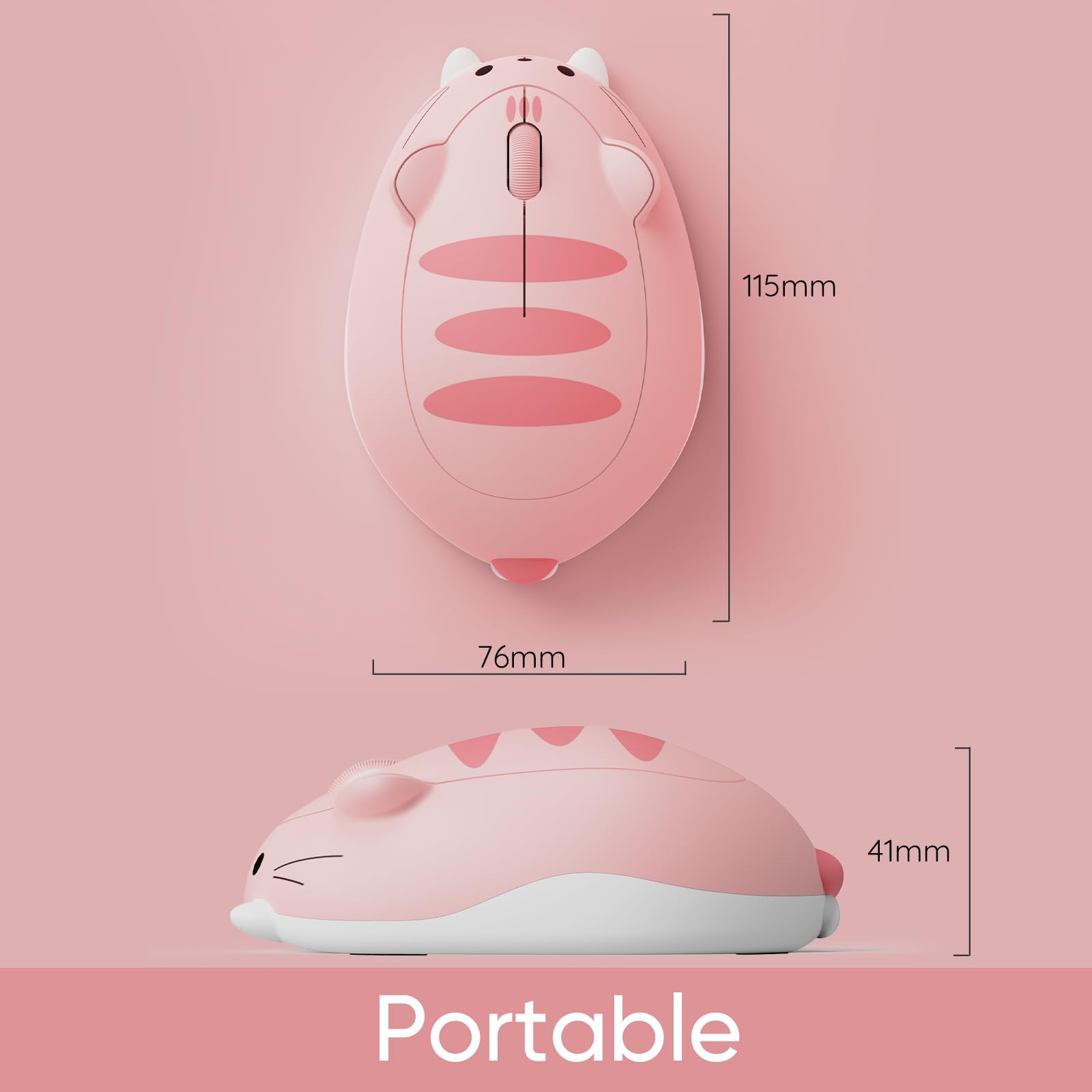 115mm  
76mm  
41mm  
Portable